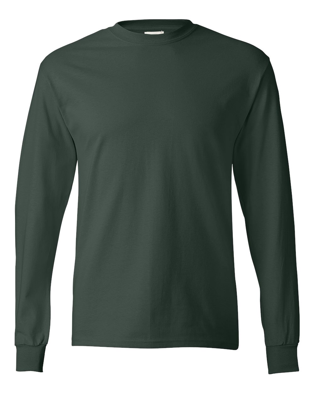 Hanes 5586 - Authentic Long Sleeve T-Shirt — Deep Forest (flat)