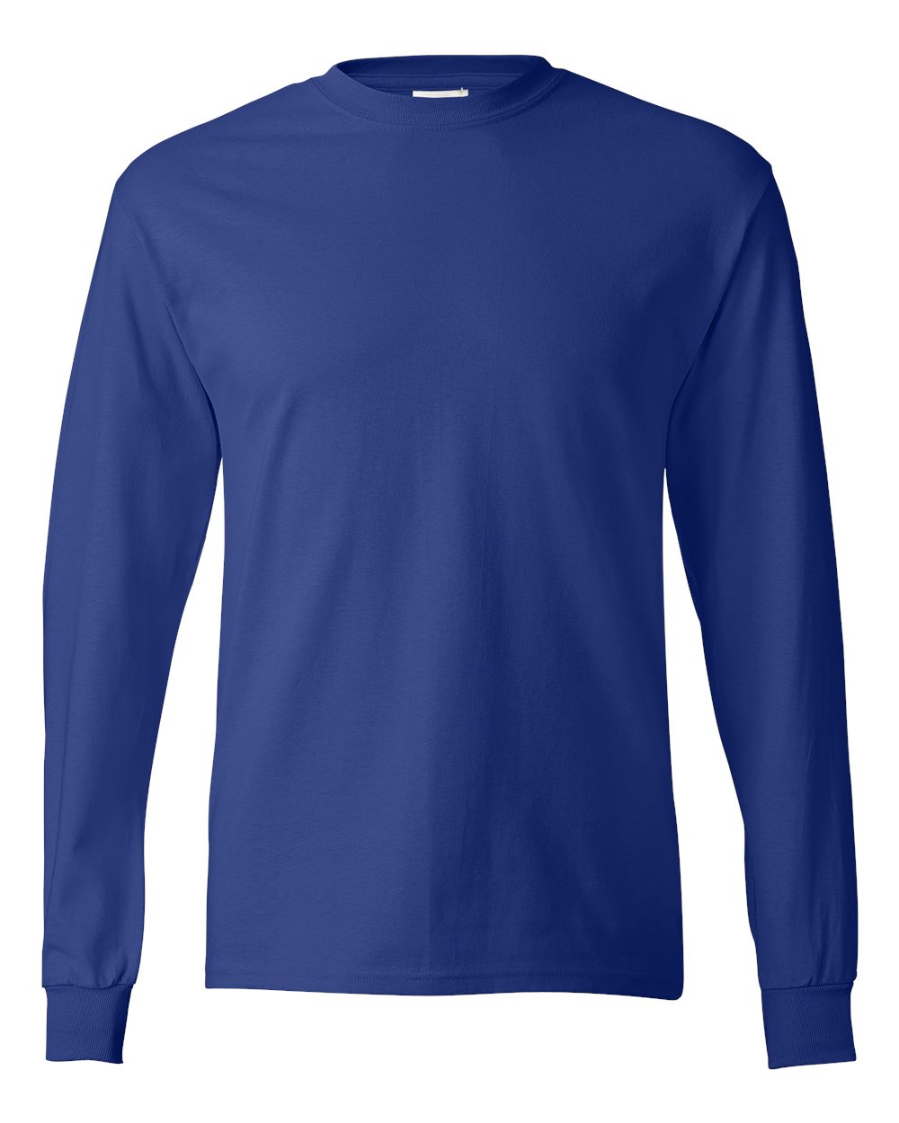 Hanes 5586 - Authentic Long Sleeve T-Shirt — Deep Royal (flat)