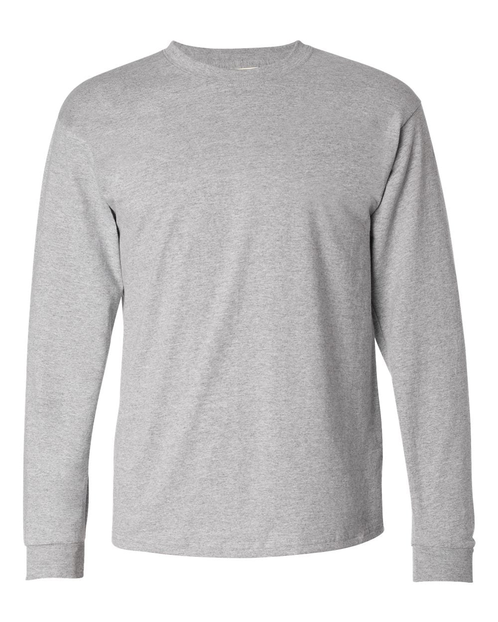 Hanes 5586 - Authentic Long Sleeve T-Shirt — Light Steel (flat)