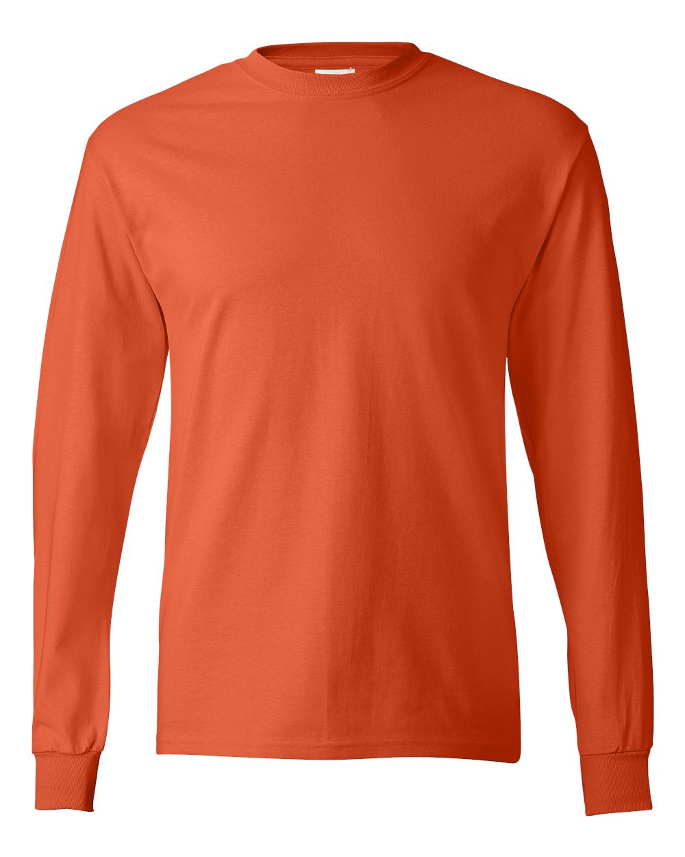 Hanes 5586 - Authentic Long Sleeve T-Shirt — Orange (flat)