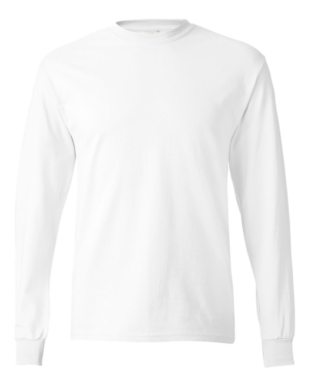 Hanes 5586 - Authentic Long Sleeve T-Shirt — White (flat)