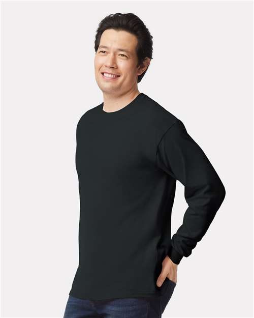 Gildan 2400 - Unisex Ultra Cotton Long Sleeve T-Shirt - Black