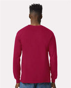 Gildan 2400 - Unisex Ultra Cotton Long Sleeve T-Shirt - Cardinal Red
