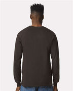 Gildan 2400 - Unisex Ultra Cotton Long Sleeve T-Shirt - Dark Chocolate