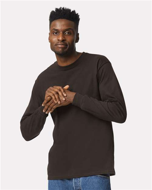 Gildan 2400 - Unisex Ultra Cotton Long Sleeve T-Shirt - Dark Chocolate