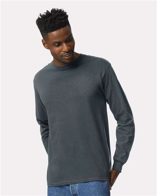 Gildan 2400 - Unisex Ultra Cotton Long Sleeve T-Shirt - Dark Heather