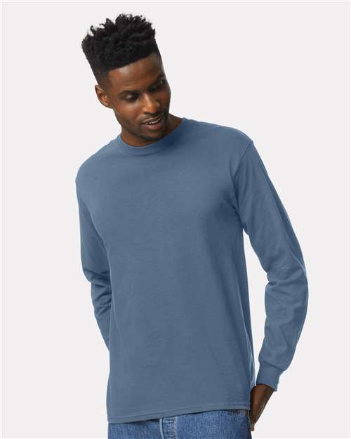Gildan 2400 - Unisex Ultra Cotton Long Sleeve T-Shirt - Indigo Blue