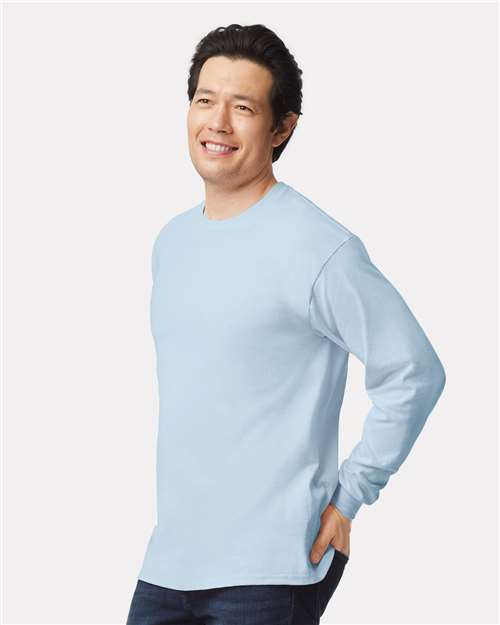 Gildan 2400 - Unisex Ultra Cotton Long Sleeve T-Shirt - Light Blue