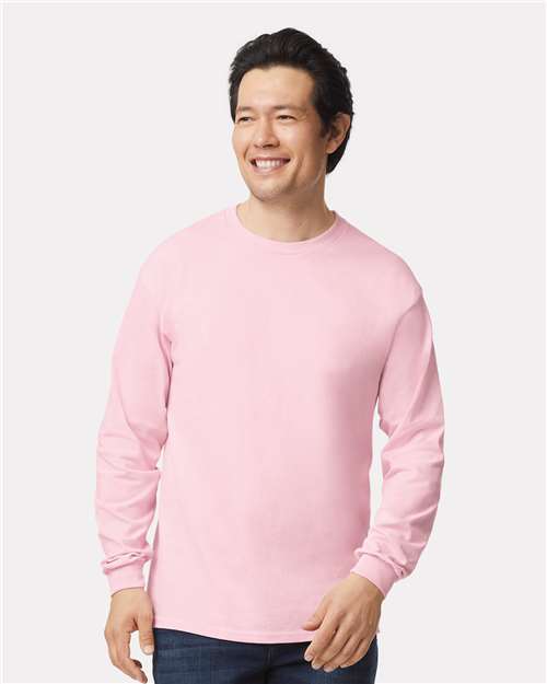 Gildan 2400 - Unisex Ultra Cotton Long Sleeve T-Shirt - Light Pink