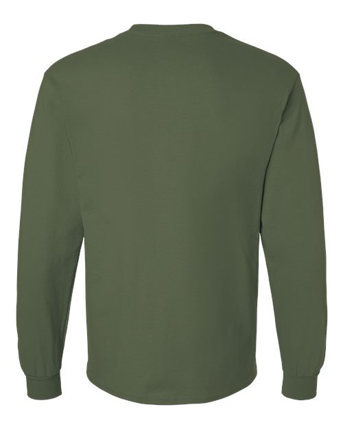 Gildan 2400 - Unisex Ultra Cotton Long Sleeve T-Shirt - Military Green