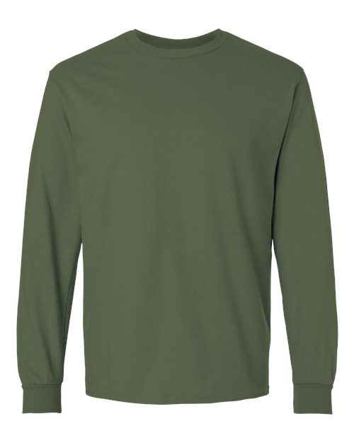 Gildan 2400 - Unisex Ultra Cotton Long Sleeve T-Shirt - Military Green