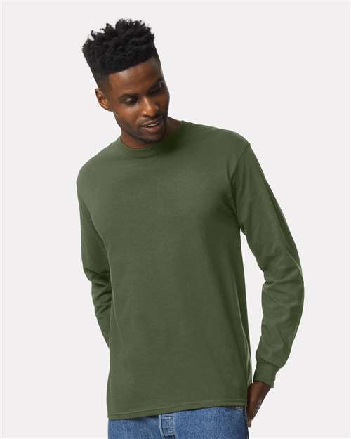 Gildan 2400 - Unisex Ultra Cotton Long Sleeve T-Shirt - Military Green