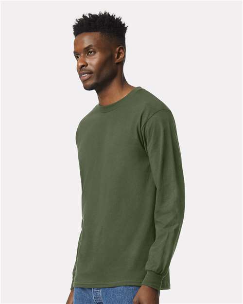 Gildan 2400 - Unisex Ultra Cotton Long Sleeve T-Shirt - Military Green