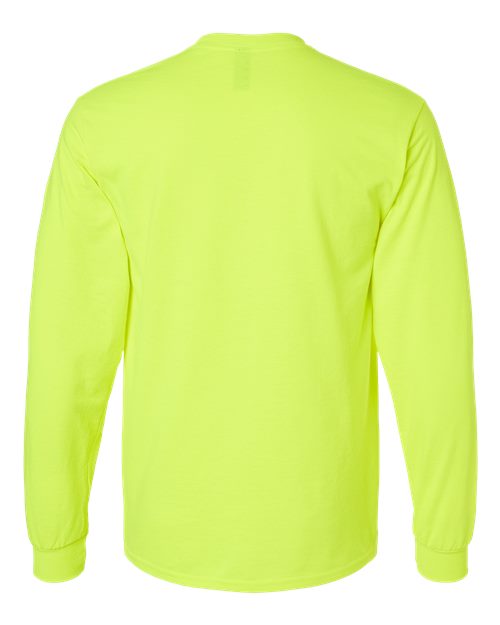 Gildan 2400 - Unisex Ultra Cotton Long Sleeve T-Shirt - Safety Green