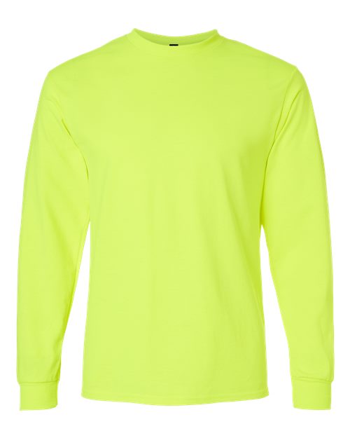 Gildan 2400 - Unisex Ultra Cotton Long Sleeve T-Shirt - Safety Green