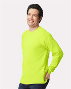 Gildan 2400 - Unisex Ultra Cotton Long Sleeve T-Shirt - Safety Green