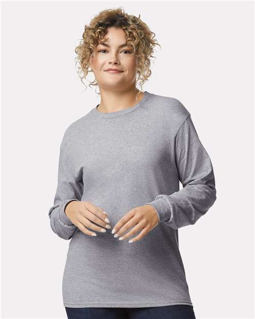 Gildan 2400 - Unisex Ultra Cotton Long Sleeve T-Shirt - Sport Grey