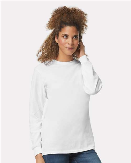 Gildan 2400 - Unisex Ultra Cotton Long Sleeve T-Shirt - White