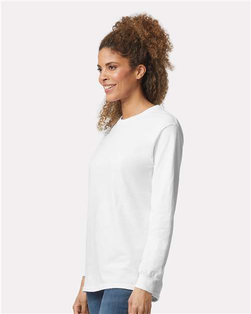 Gildan 2400 - Unisex Ultra Cotton Long Sleeve T-Shirt - White