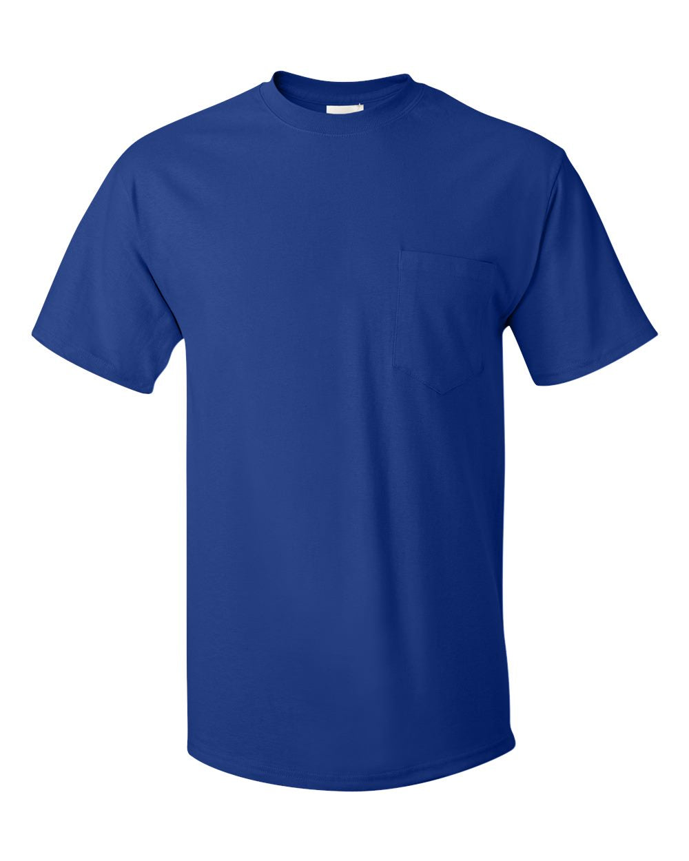 Hanes 5590 - Men's Authentic Pocket T-Shirt — Deep Royal (flat)