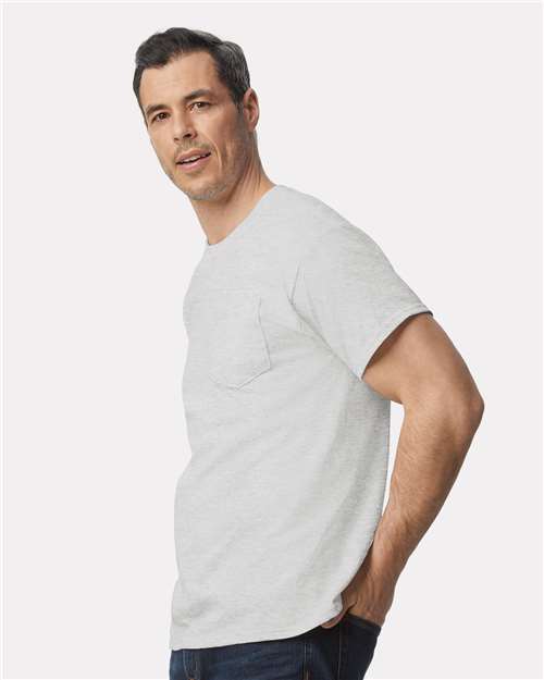 Gildan 2300 - Unisex Ultra Cotton Pocket T-Shirt - Ash