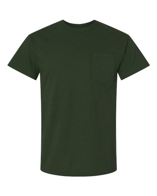 Gildan 2300 - Unisex Ultra Cotton Pocket T-Shirt - Forest Green
