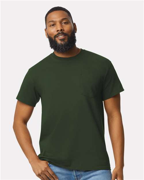 Gildan 2300 - Unisex Ultra Cotton Pocket T-Shirt - Forest Green