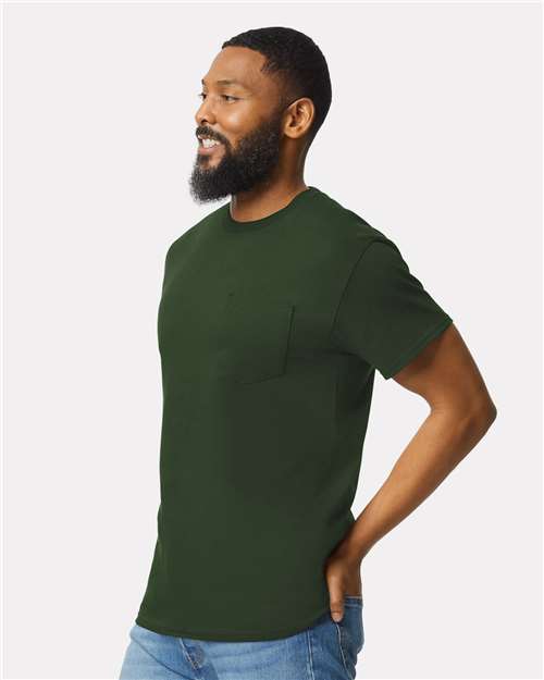 Gildan 2300 - Unisex Ultra Cotton Pocket T-Shirt - Forest Green