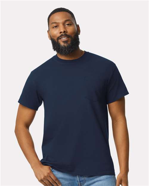 Gildan 2300 - Unisex Ultra Cotton Pocket T-Shirt - Navy