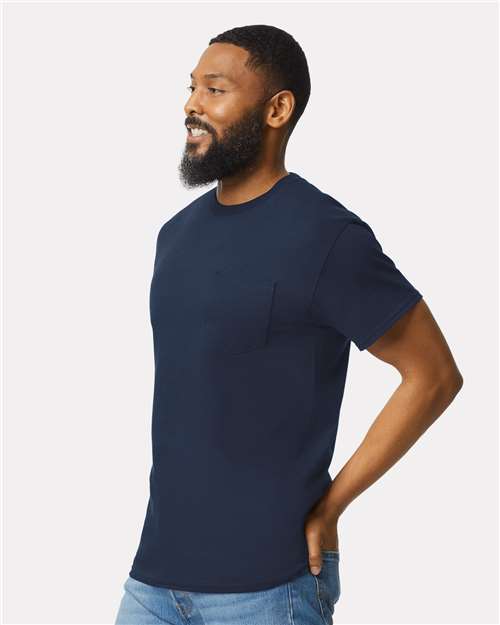 Gildan 2300 - Unisex Ultra Cotton Pocket T-Shirt - Navy