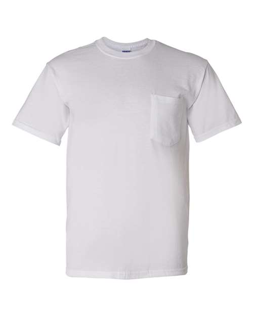Gildan 8300 - Unisex DryBlend Pocket T-Shirt - White