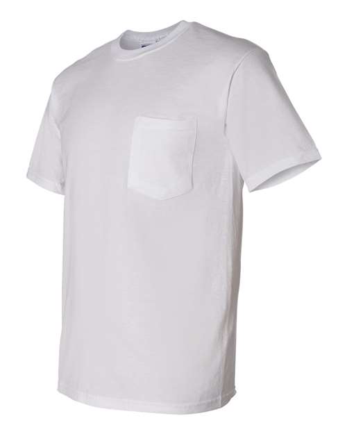 Gildan 8300 - Unisex DryBlend Pocket T-Shirt - White