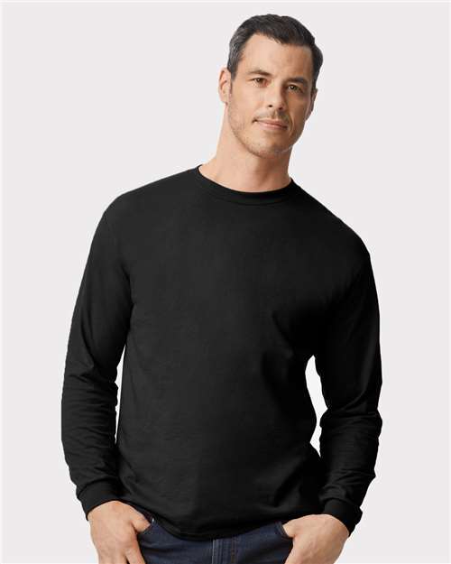 Gildan 8400 - Unisex DryBlend 50/50 Long Sleeve T-Shirt - Black
