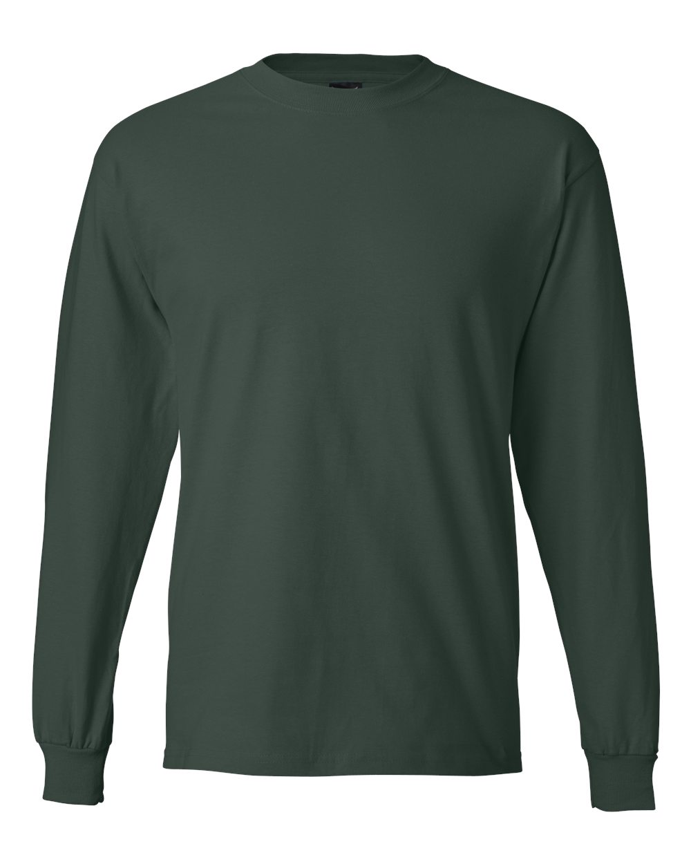 Hanes 5186 - Unisex Beefy-T® Long Sleeve T-Shirt — Deep Forest (flat)