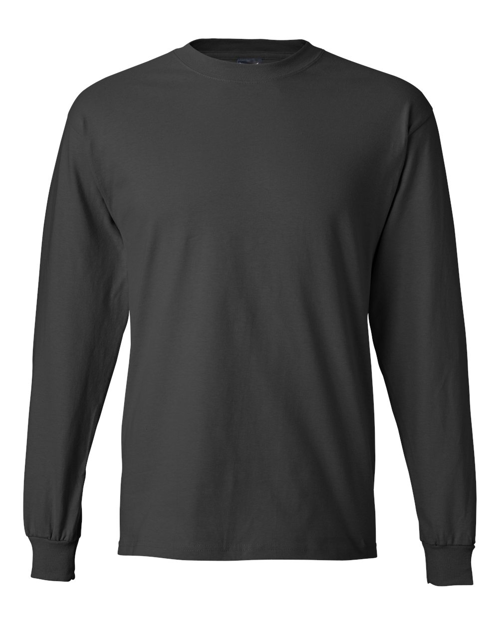 Hanes 5186 - Unisex Beefy-T® Long Sleeve T-Shirt — Smoke Grey (flat)