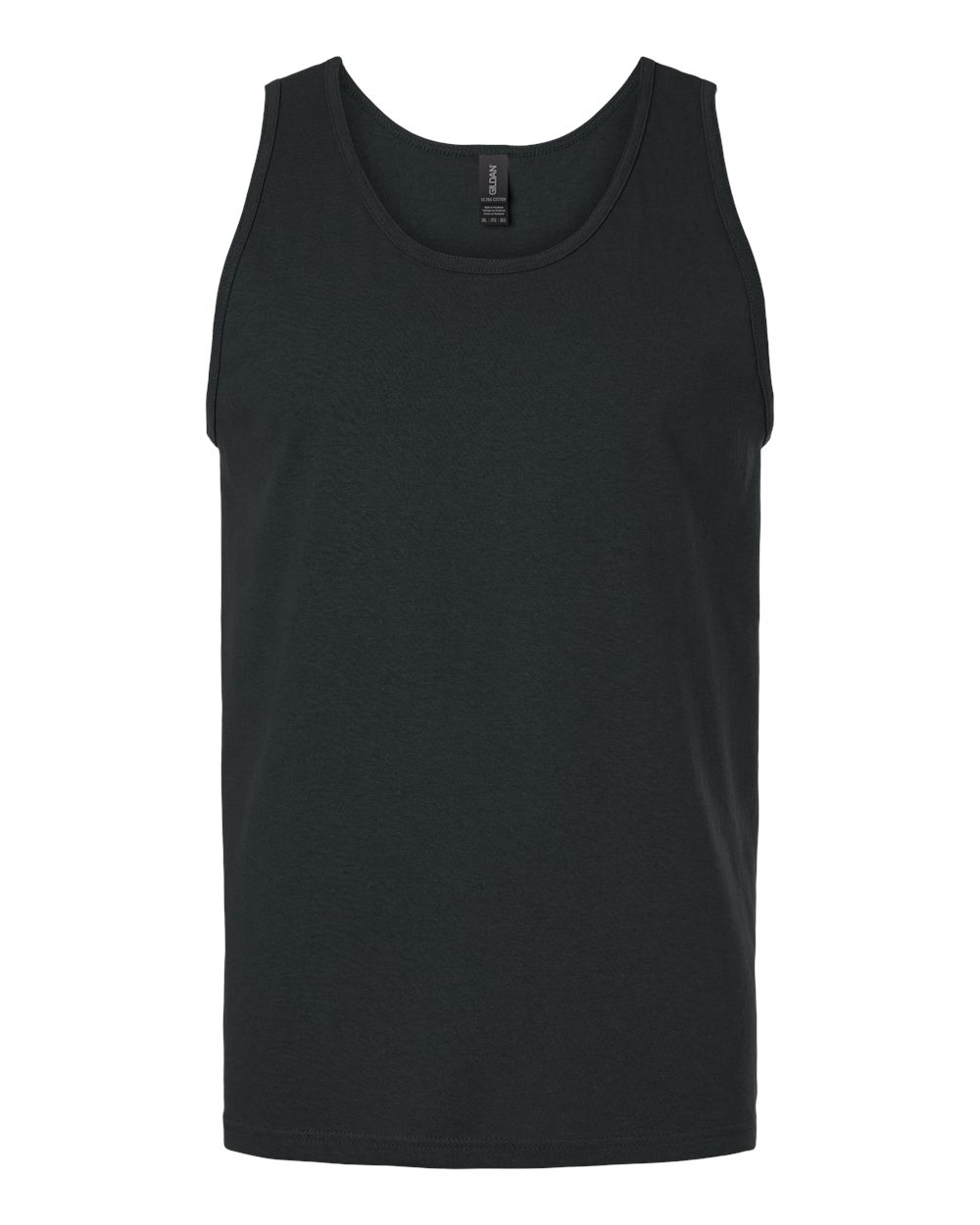 Gildan 2200 — Unisex Ultra Cotton® Tank Top — Black (flat)