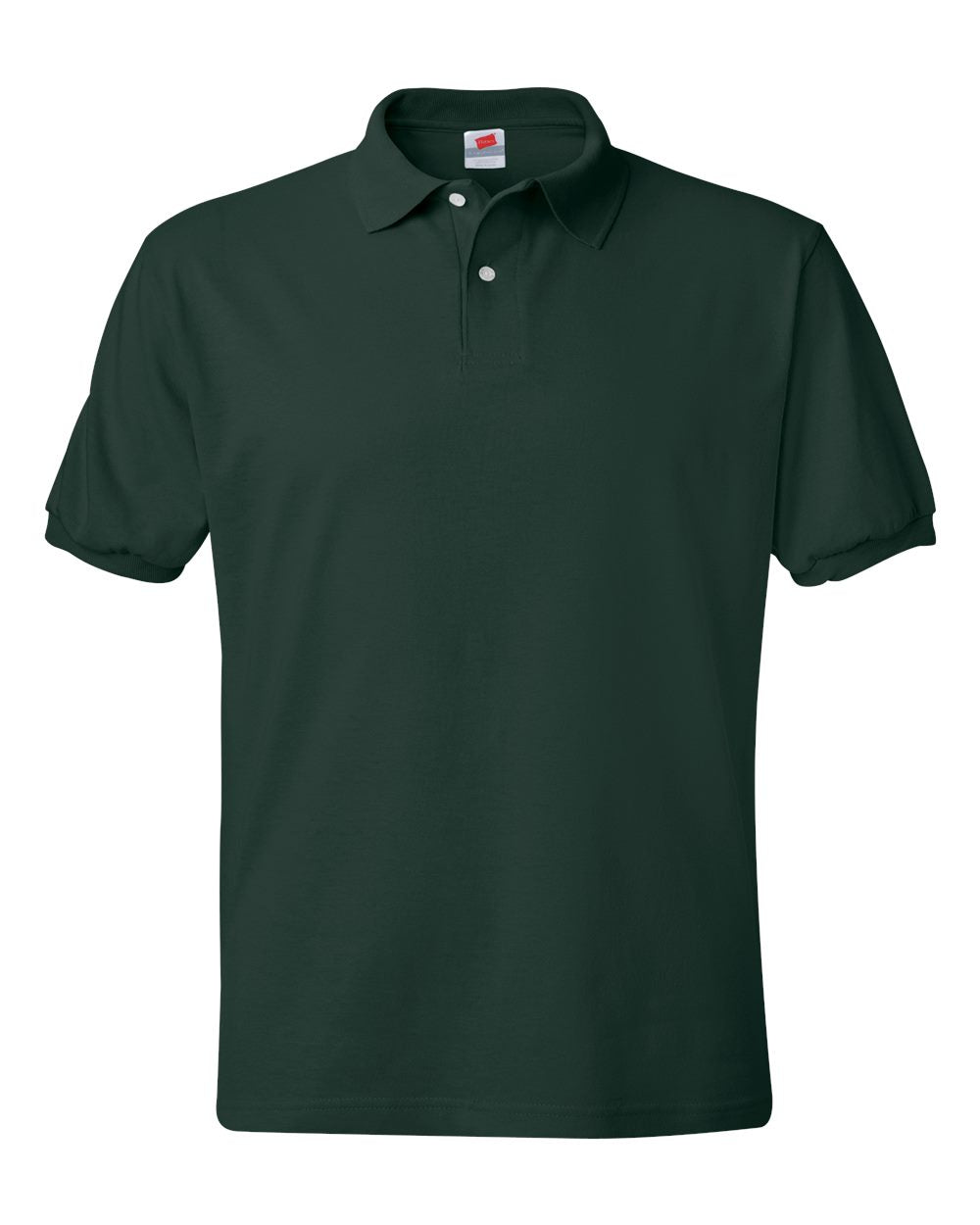 Hanes 054X - Men's EcoSmart® Jersey Polo — Deep Forest (flat)