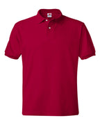 Hanes 054X - Men's EcoSmart® Jersey Polo — Deep Red (flat)