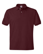 Hanes 054X - Men's EcoSmart® Jersey Polo — Maroon (flat)