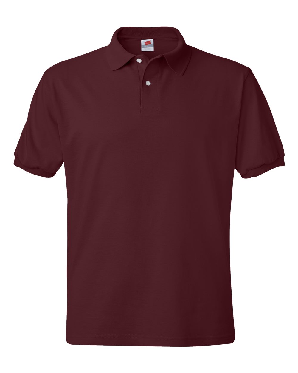 Hanes 054X - Men's EcoSmart® Jersey Polo — Maroon (flat)