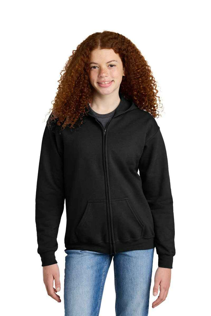 Gildan 18600B - Youth Heavy Blend™ Full-Zip Hooded Sweatshirt