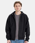 Hanes F280 - Unisex Ultimate Cotton® Full-Zip Hooded Sweatshirt — Black