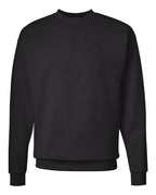 Hanes P160 - Unisex EcoSmart® Crewneck Sweatshirt — Black (flat)