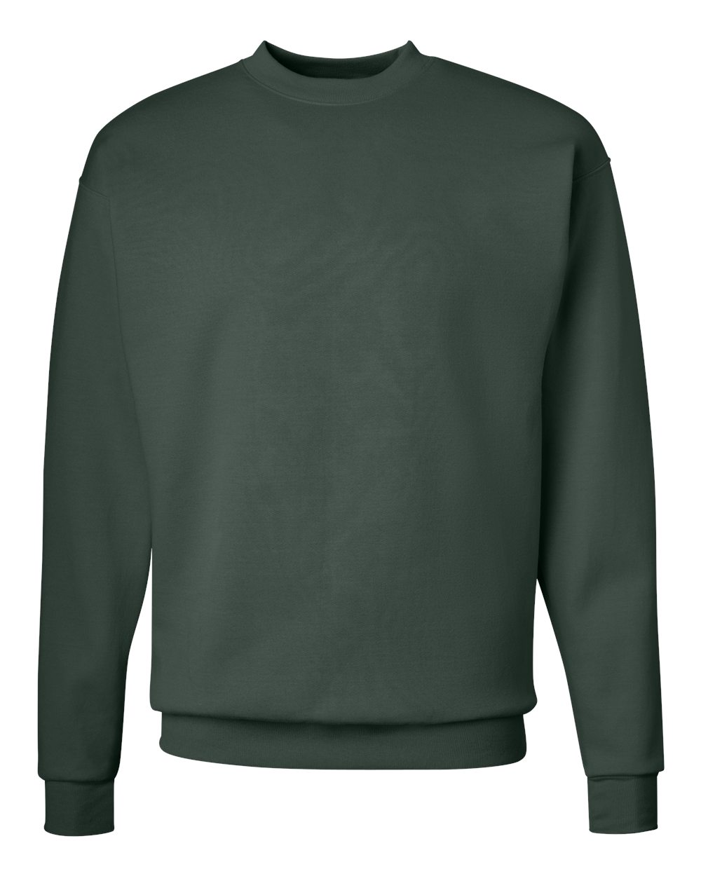 Hanes P160 - Unisex EcoSmart® Crewneck Sweatshirt — Deep Forest (flat)
