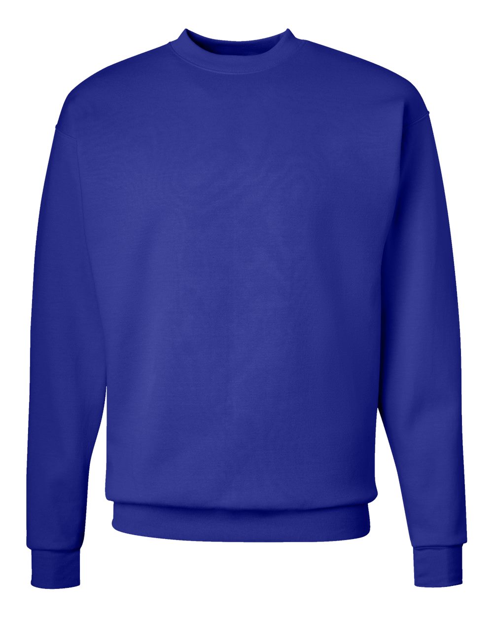 Hanes P160 - Unisex EcoSmart® Crewneck Sweatshirt — Deep Royal (flat)
