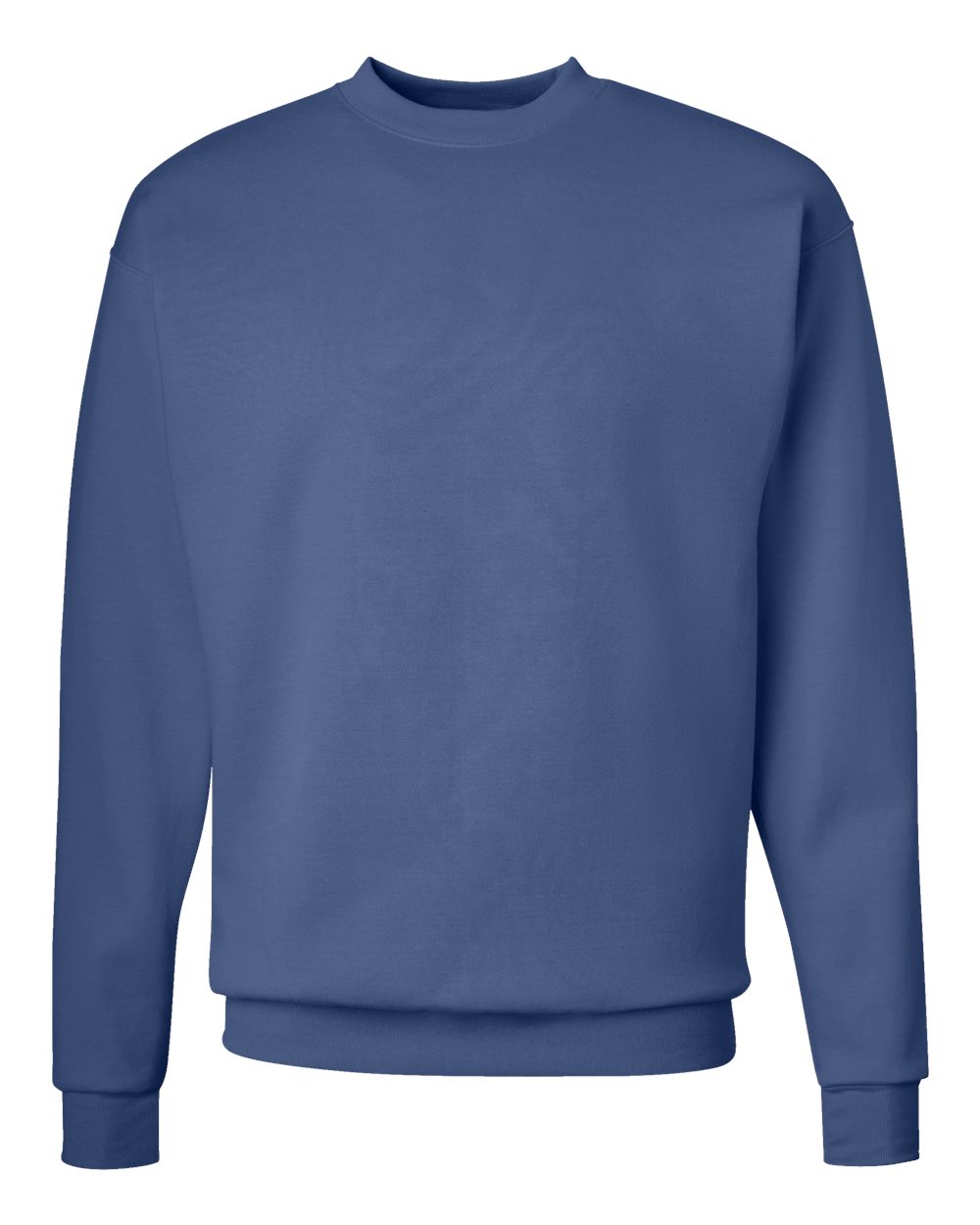 Hanes P160 - Unisex EcoSmart® Crewneck Sweatshirt — Denim Blue (flat)