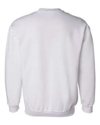 Gildan 12000 DryBlend Crewneck Sweatshirt - White back view