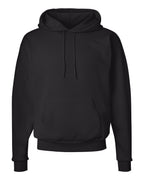 Hanes P170 - Unisex EcoSmart® Hooded Sweatshirt — Black (flat)