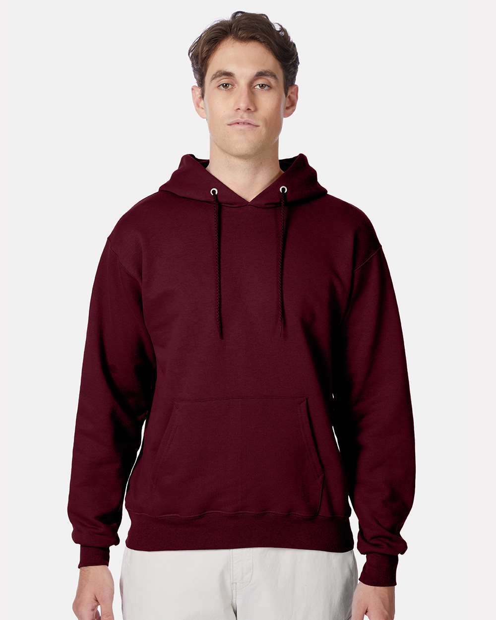 Hanes F170 - Unisex Ultimate Cotton® Hooded Sweatshirt — Maroon