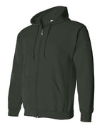 Gildan 18600 - Unisex Heavy BlendTM Full-Zip Hooded Sweatshirt - Forest